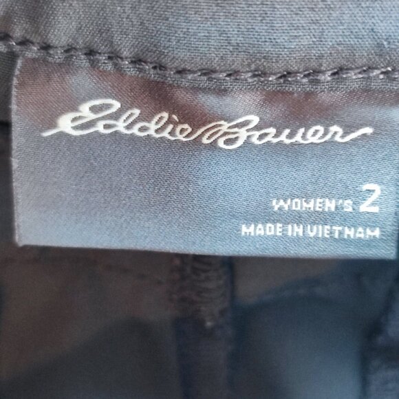 Eddie Bauer outdoor convertible pants women's size 2 grey 9" shorts - Picture 6 of 15
